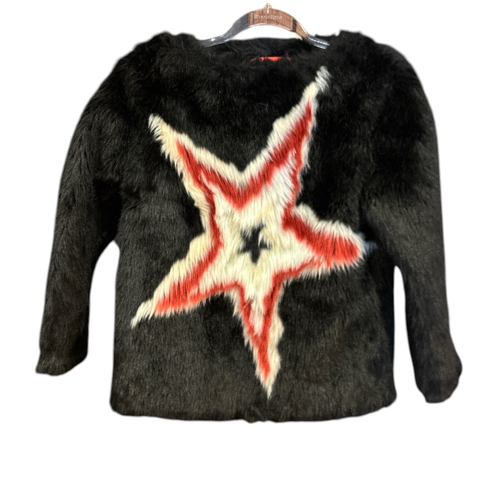 Tommy Hilfiger Sweater, Rare Hilfiger Collection Women's Faux Fur Star Size 2